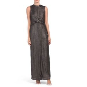 BCBGeneration Black with Silver thread formal cocktail dress